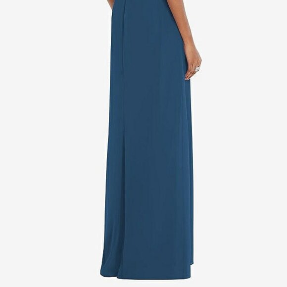 After Six 1563....Strapless Sweetheart Maxi Dress...Dusk Blue....Sz 0 - Picture 4 of 8